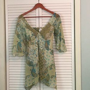 Beautiful Lace and Beaded Bohemian Tunic